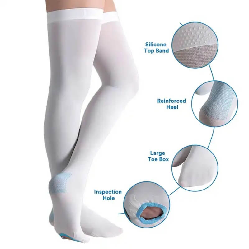 Class 1 Medical Compression Thigh-High Stockings